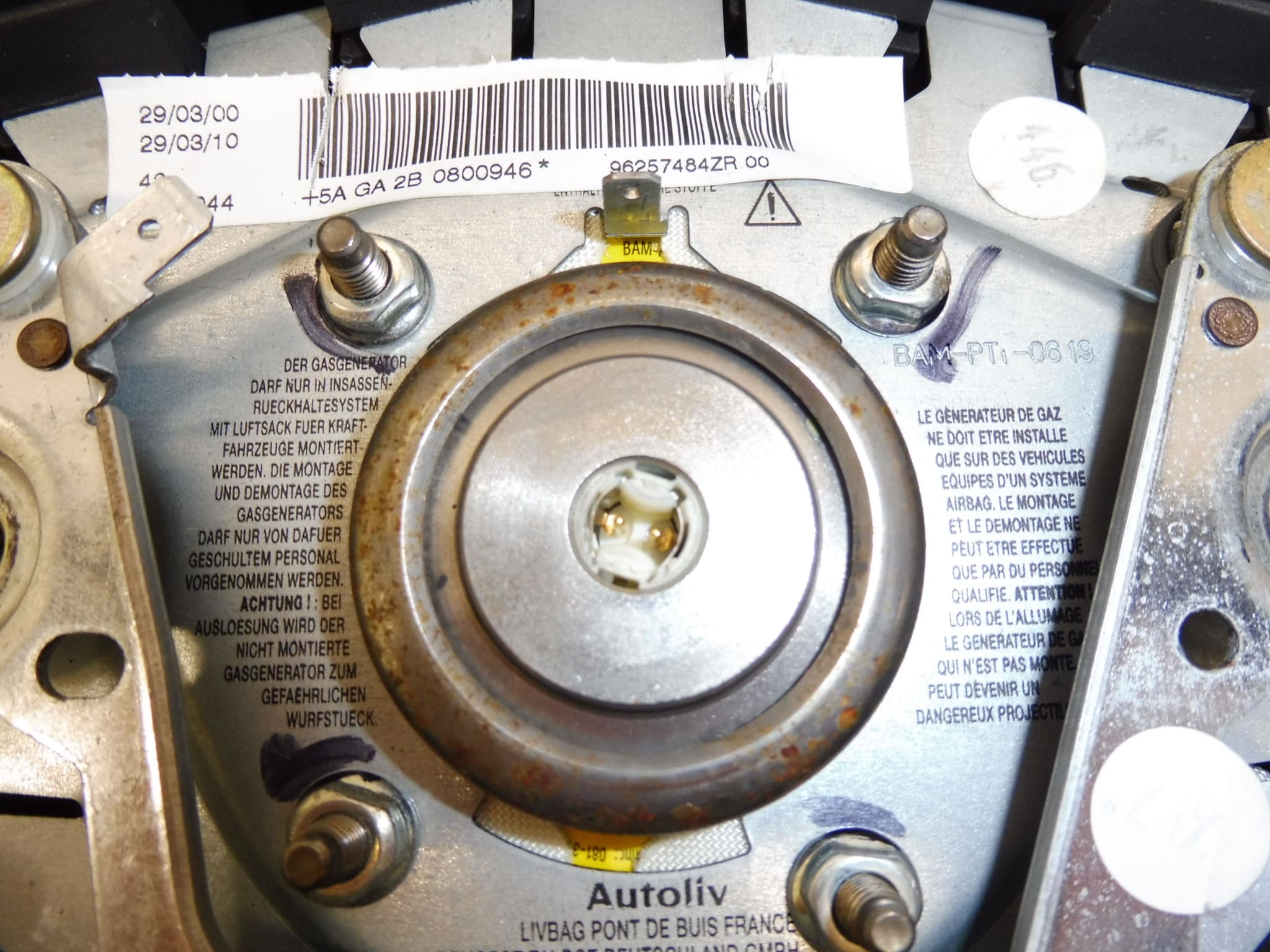 Airbag за управление - волан Peugeot 206 96257484ZR - Image 2