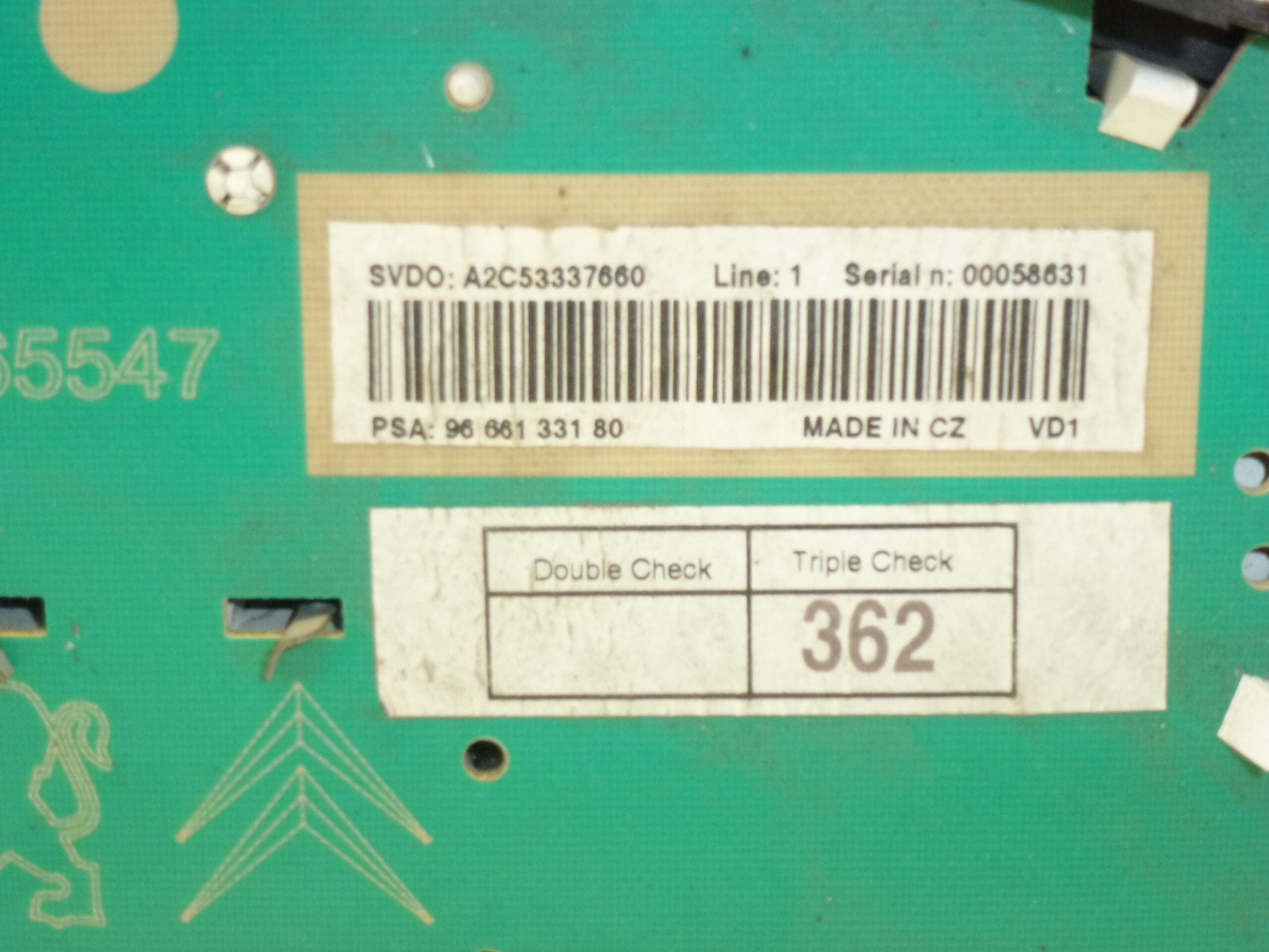 Таксиметър PSA Peugeot 207 9666133180 6103EC - Image 2