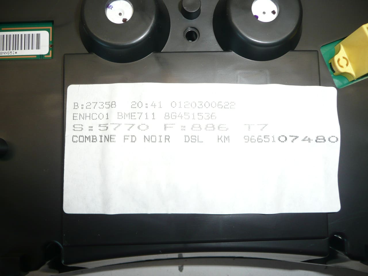 Тахометър Peugeot 308 114 хиляди км 9665107480 610335 - Image 2