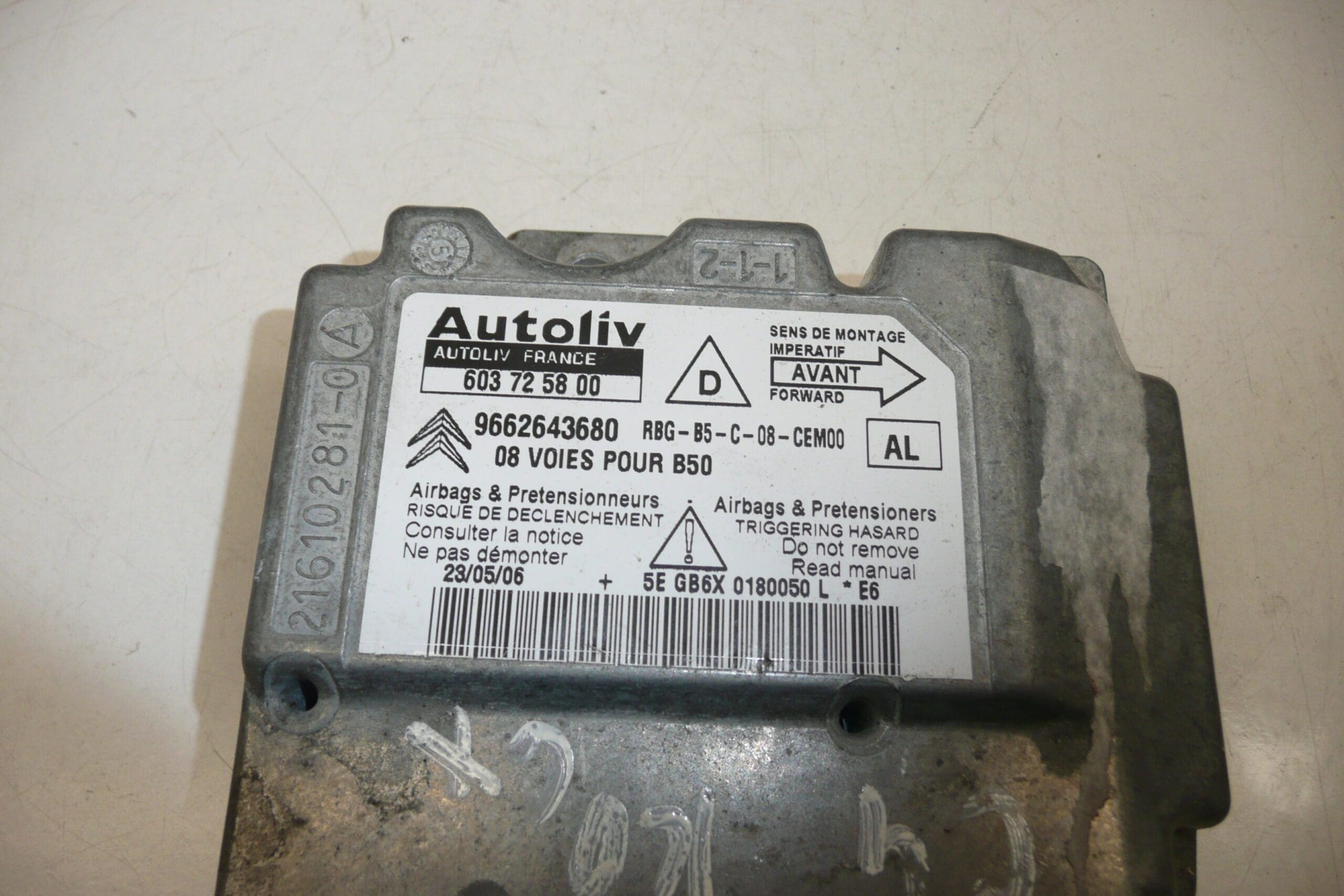 Въздушна възглавница модул Citroën C4 9662643680 - Image 2