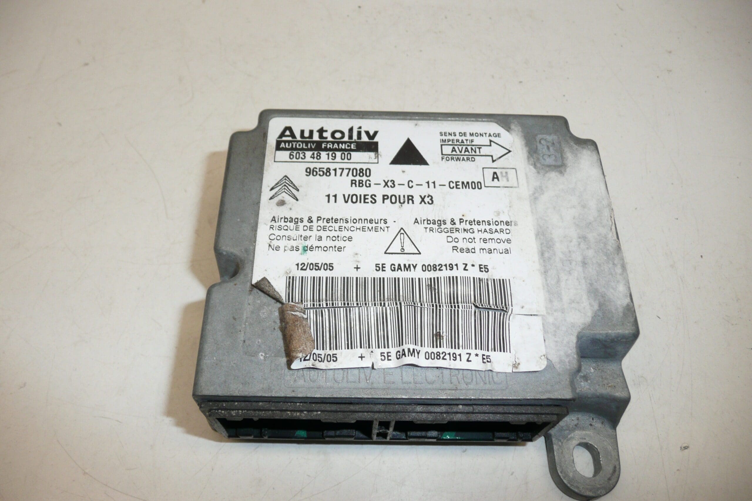 Въздуховод за въздушната възглавница Citroën C5 II 9658177080 - Image 2