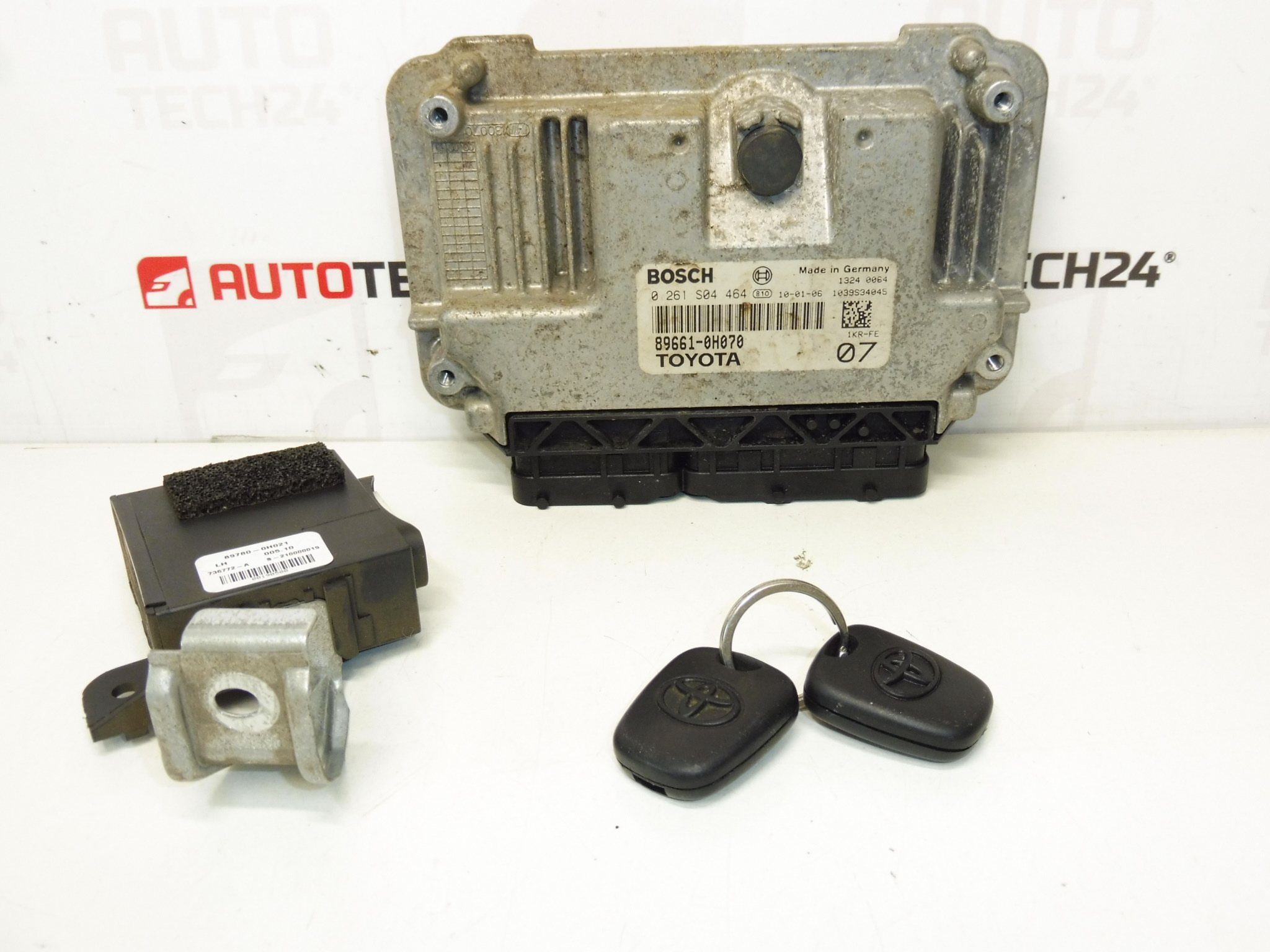 Комплект ECU Bosch 1.0i 1KR 89661-0H070 0261S04464 1943FE и 89780-0H021