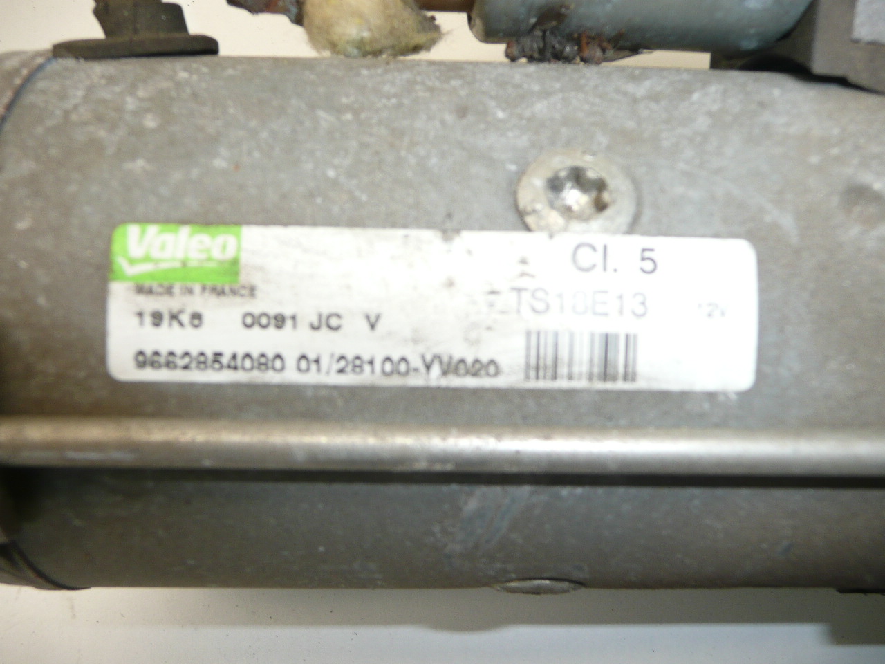 Стартер 62 хиляди. км Valeo CL5 1.6 HDI 9662854080