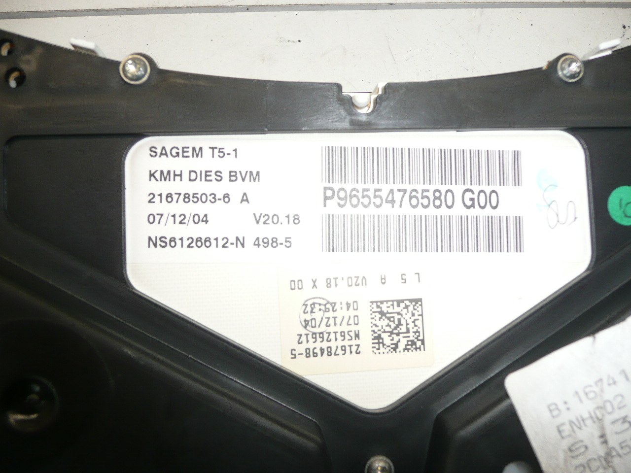 Скоростомер Peugeot 307 198 хил. км 9655476580 G00