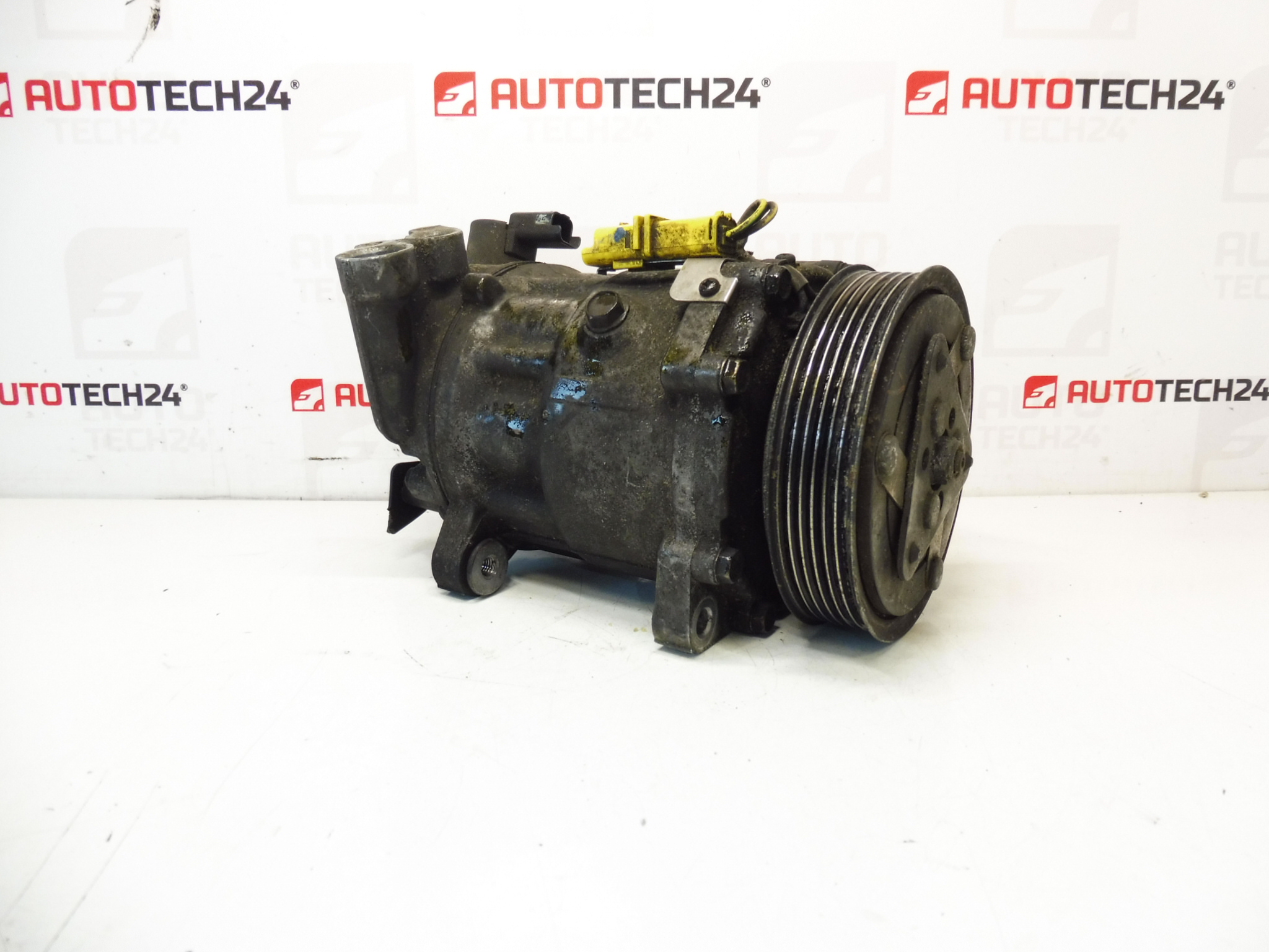 Климатик компресор Sanden SD7V16 1303F 9656572380 6453WT 6453WV 6453QY 6453QS