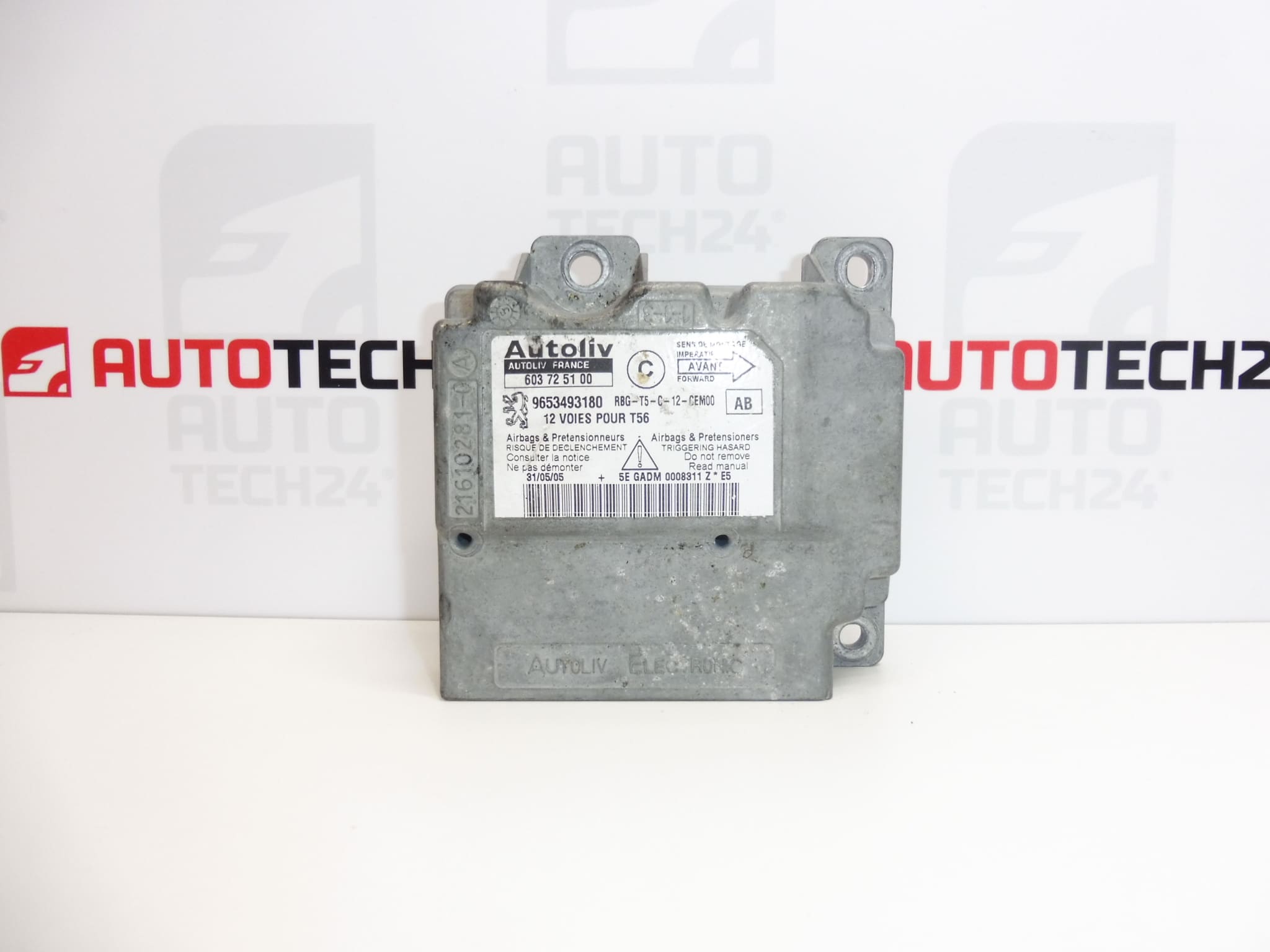 Блок за управление на въздушните възглавници Autoliv Peugeot 307 CC 9653493180 6545HG