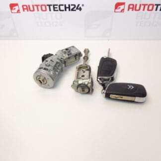 Комплект ключалки и 2 ключа Citroën C4 B7 4162WH 4162WK
